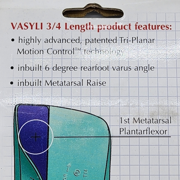 Vasyli Unisex 3/4 Length Low Density Custom Orthotics - M - Picture 12 of 14